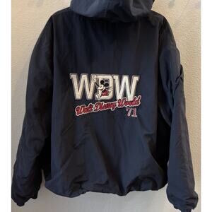 Vintage VTG Walt Disney World 1971 Hooded Zip Heavy Jacket Mickey Mouse XXL 2XL